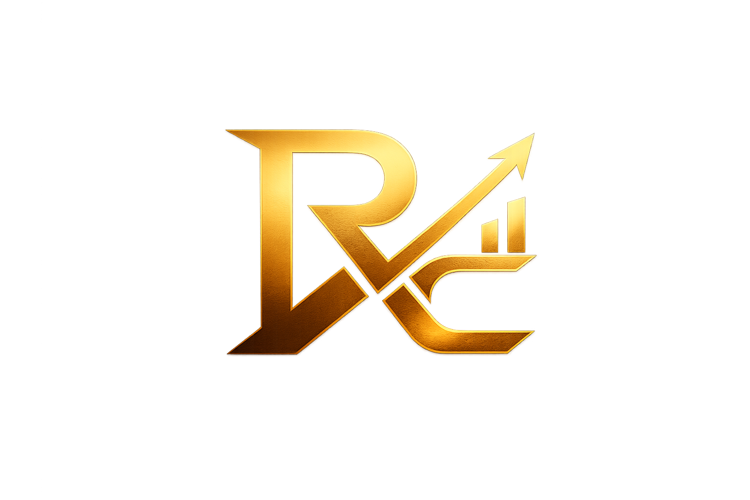 Rajnikant Chauhan Traders Club logo — letter R monogram